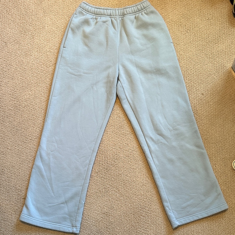 Acne Studios Light Blue Joggers with Logo Detail